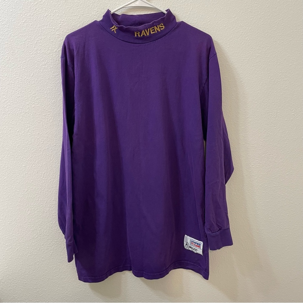 NFL Pro Line baltimore ravens long sleeve shirt purple medium vintage